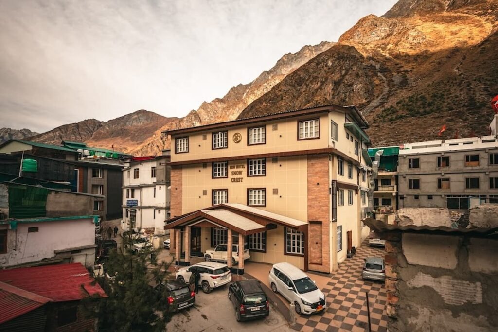 New Hotel Snowcrest Badrinath — luxury hotel 5 minutes walk from Badrinath Temple for early morning darshan